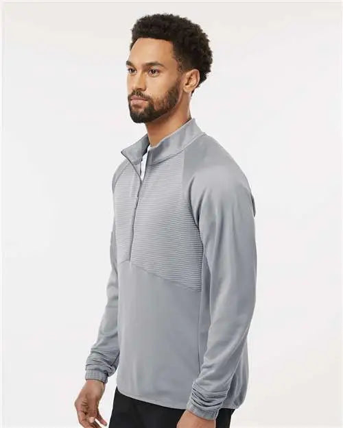 Adidas A587 Quarter-zip Pullover - Grey Three