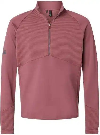 Adidas A587 Quarter Zip Pullover Quiet Crimson