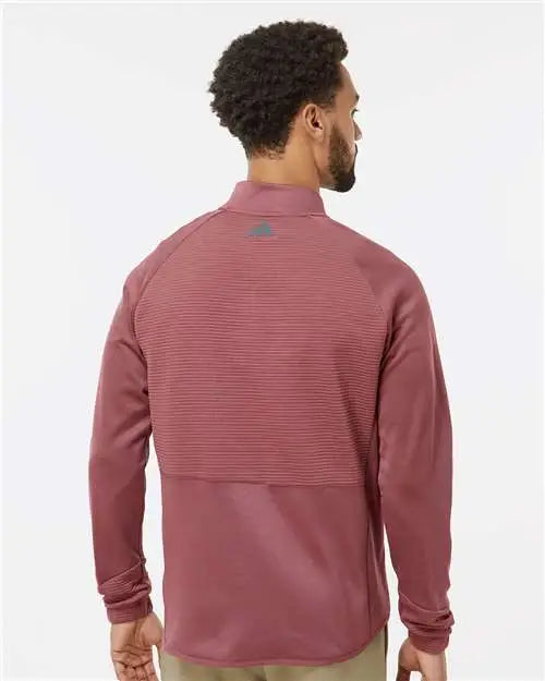 Adidas A587 Quarter-zip Pullover - Quiet Crimson