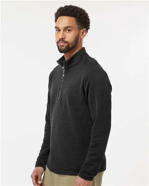 Adidas A588 Spacer Quarter Zip Pullover Black