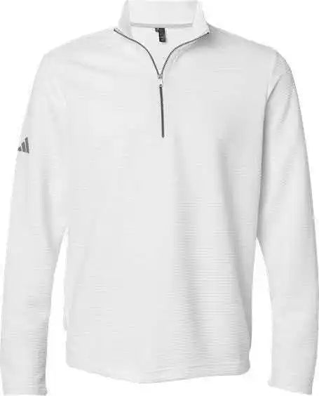 Adidas A588 Spacer Quarter-zip Pullover - Core White