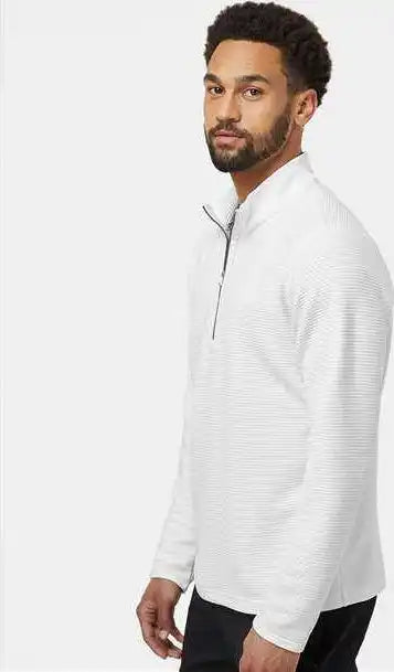 Adidas A588 Spacer Quarter Zip Pullover Core White