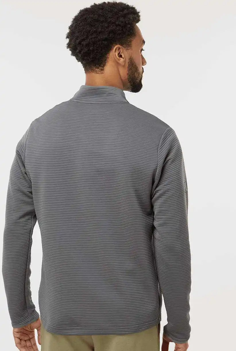 Adidas A588 Spacer Quarter-zip Pullover - Gray Five