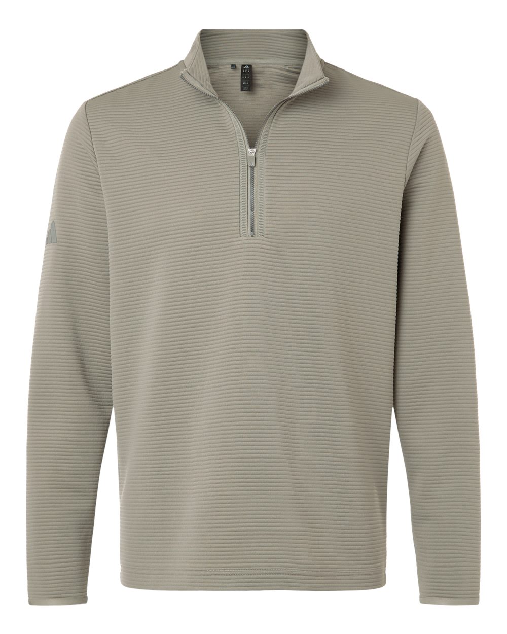 Adidas A588 Spacer Quarter-zip Pullover - Silver Pebble