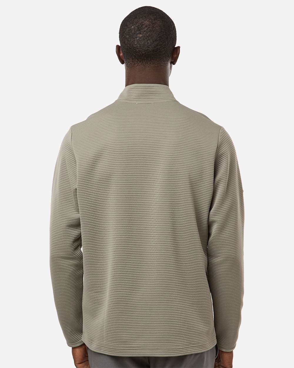 Adidas A588 Spacer Quarter-zip Pullover - Silver Pebble