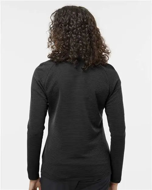 Adidas A589 Women’s Spacer Quarter-zip Pullover - Black