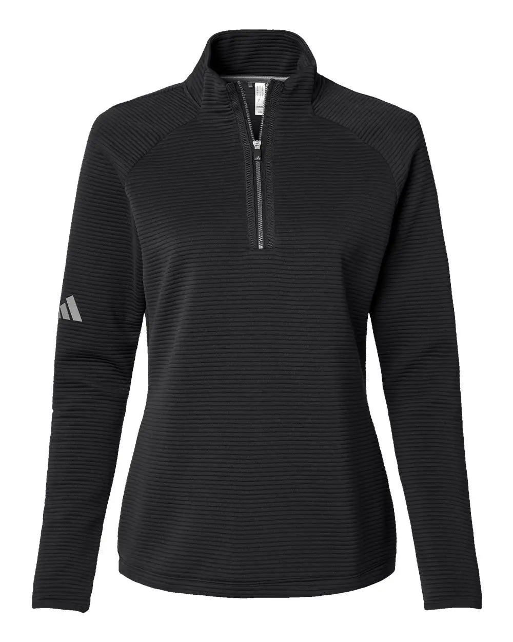 Adidas A589 Women’s Spacer Quarter-zip Pullover - Black - Xs