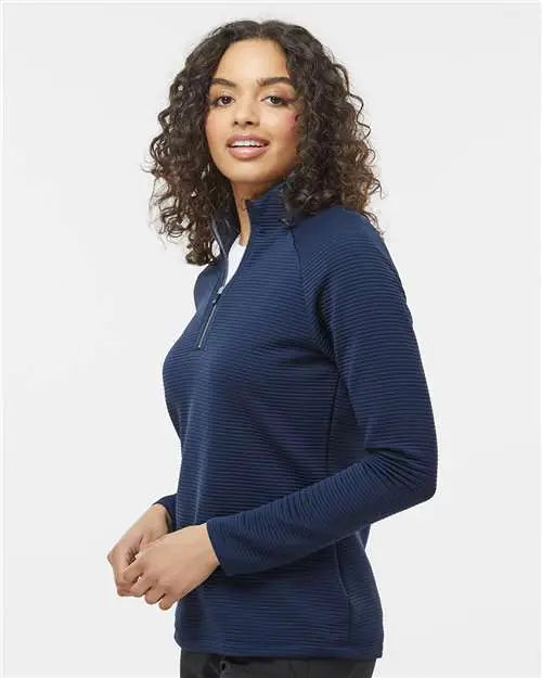 Adidas A589 Women’s Spacer Quarter-zip Pullover - Collegiate Navy