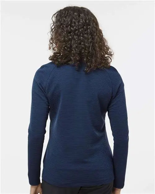 Adidas A589 Women’s Spacer Quarter-zip Pullover - Collegiate Navy