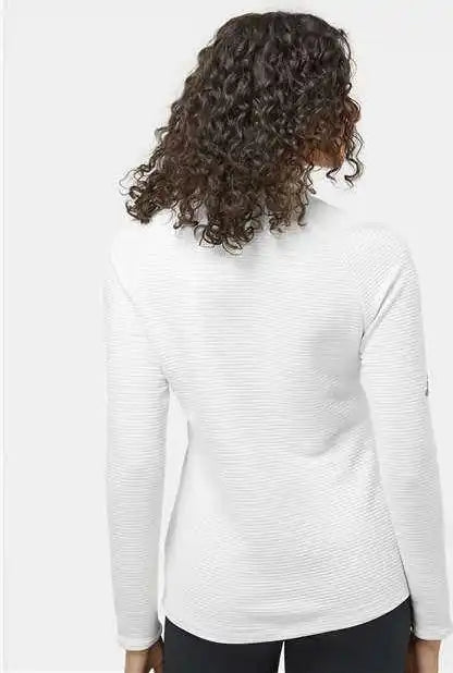 Adidas A589 Women’s Spacer Quarter Zip Pullover Core White
