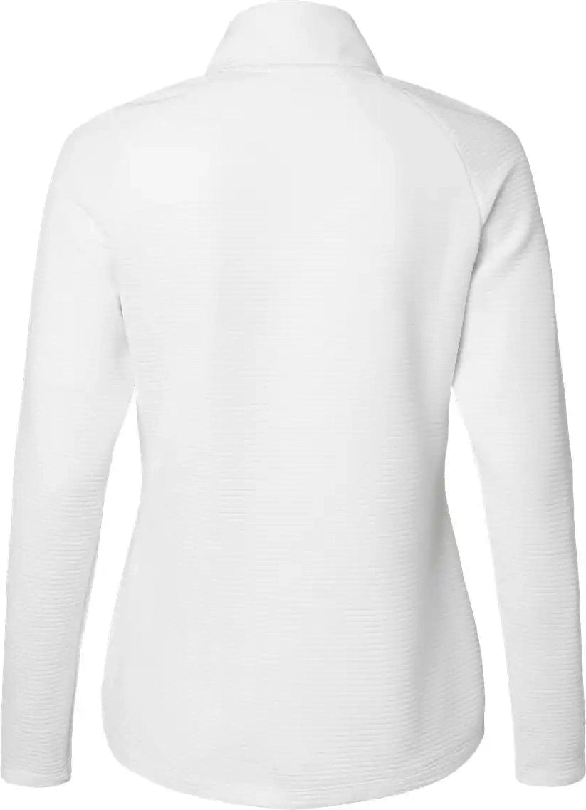 Adidas A589 Women’s Spacer Quarter-zip Pullover - Core White - Xs