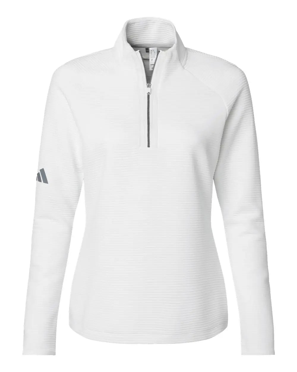 Adidas A589 Women’s Spacer Quarter-zip Pullover - Core White