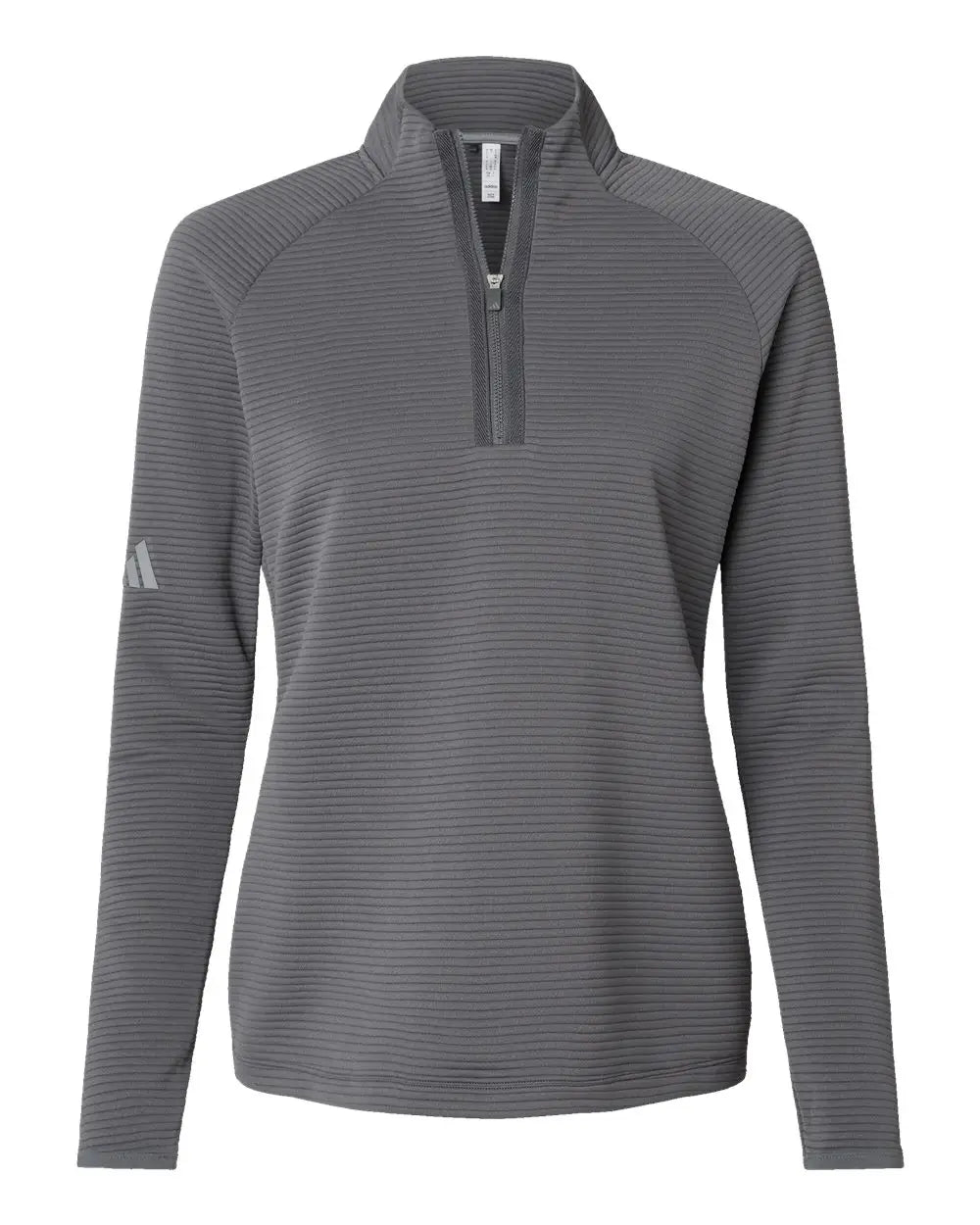 Adidas A589 Women’s Spacer Quarter-zip Pullover - Grey Five