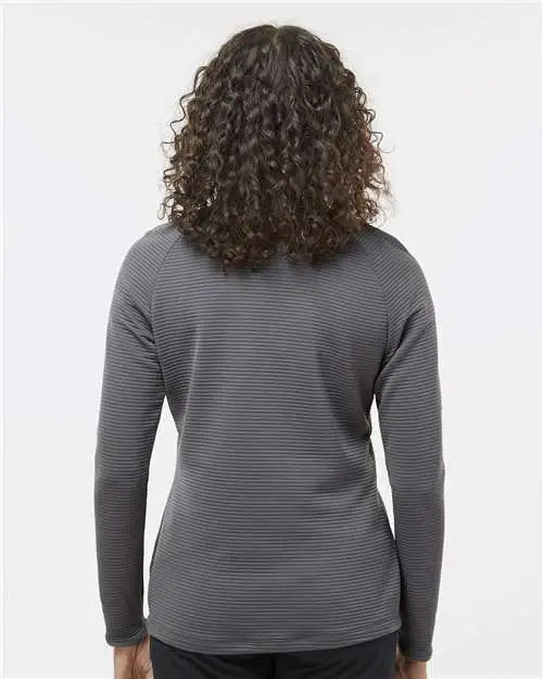 Adidas A589 Women’s Spacer Quarter-zip Pullover - Grey Five