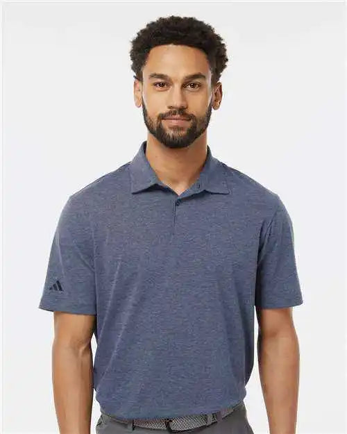 Adidas A590 Blend Polo - Collegiate Navy Melange