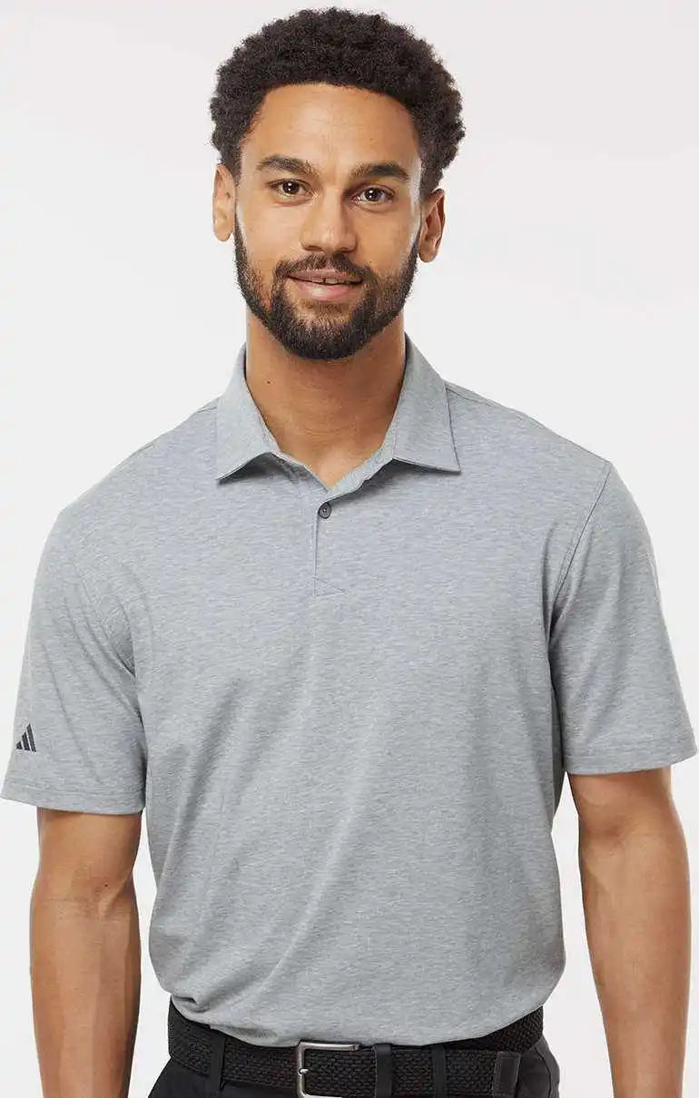 Adidas A590 Blend Polo - Gray Three Melange