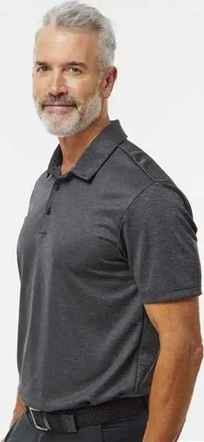 Adidas A591 Space Dyed Polo Black Melange