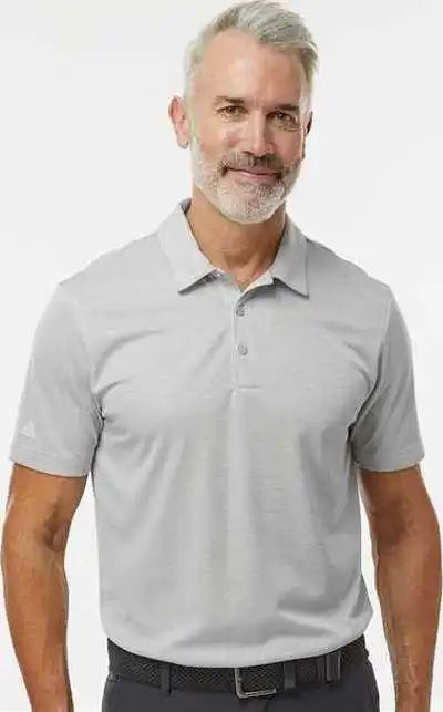 Adidas A591 Space Dyed Polo - Gray one Heather