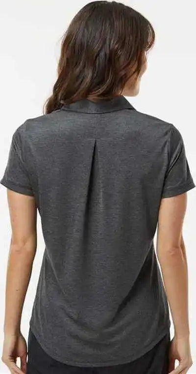 Adidas A592 Women’s Space Dyed Polo - Black Melange
