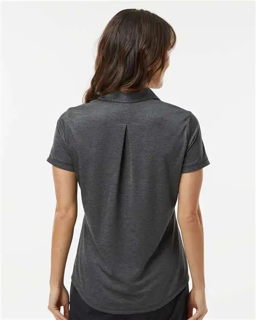 Adidas A592 Women’s Space Dyed Polo - Black Melange