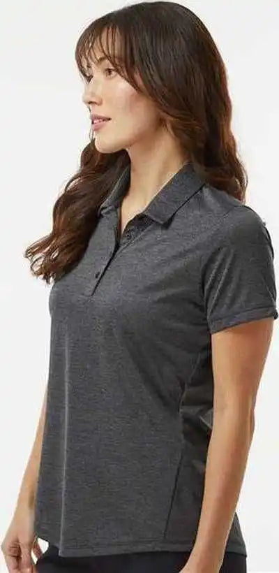 Adidas A592 Women’s Space Dyed Polo - Black Melange