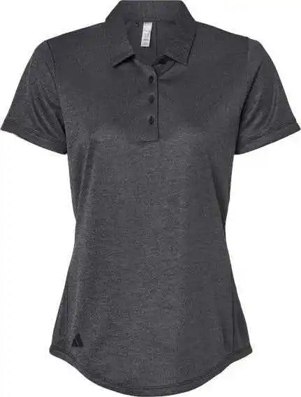 Adidas A592 Women’s Space Dyed Polo - Black Melange