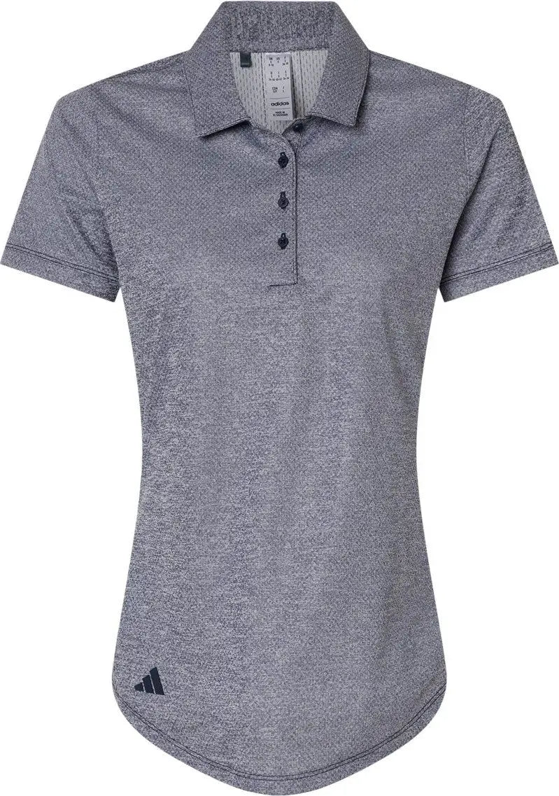 Adidas A592 Women’s Space Dyed Polo - Collegiate Navy Melange