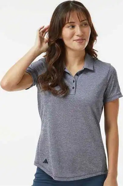 Adidas A592 Women’s Space Dyed Polo - Collegiate Navy Melange