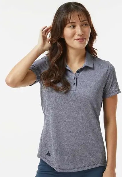 Adidas A592 Women’s Space Dyed Polo - Collegiate Navy Melange