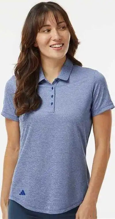 Adidas A592 Women’s Space Dyed Polo - Collegiate Royal Melange