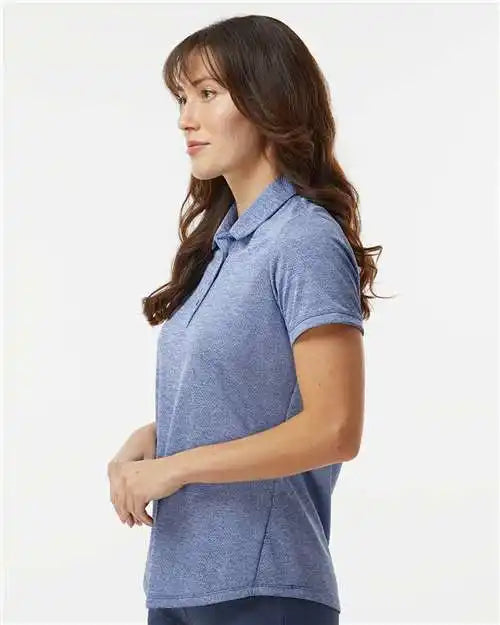 Adidas A592 Women’s Space Dyed Polo - Collegiate Royal Melange