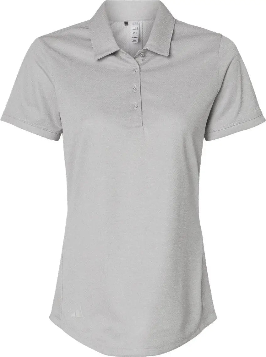 Adidas A592 Women’s Space Dyed Polo - Grey one Heather - Gray / Xs