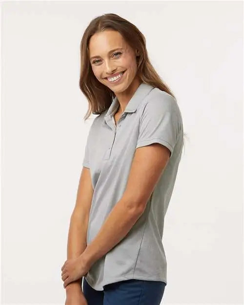 Adidas A592 Women’s Space Dyed Polo - Grey one Heather
