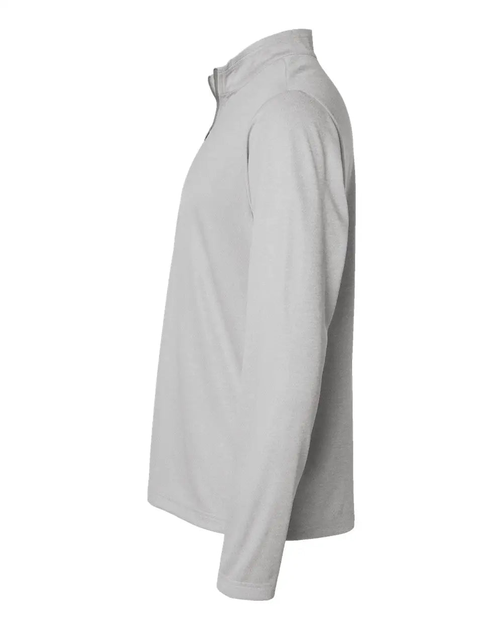 Adidas A593 Space Dyed Quarter-zip Pullover - Gray one Heather