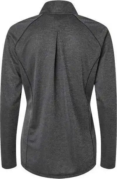 Adidas A594 Women’s Space Dyed Quarter-zip Pullover - Black Melange