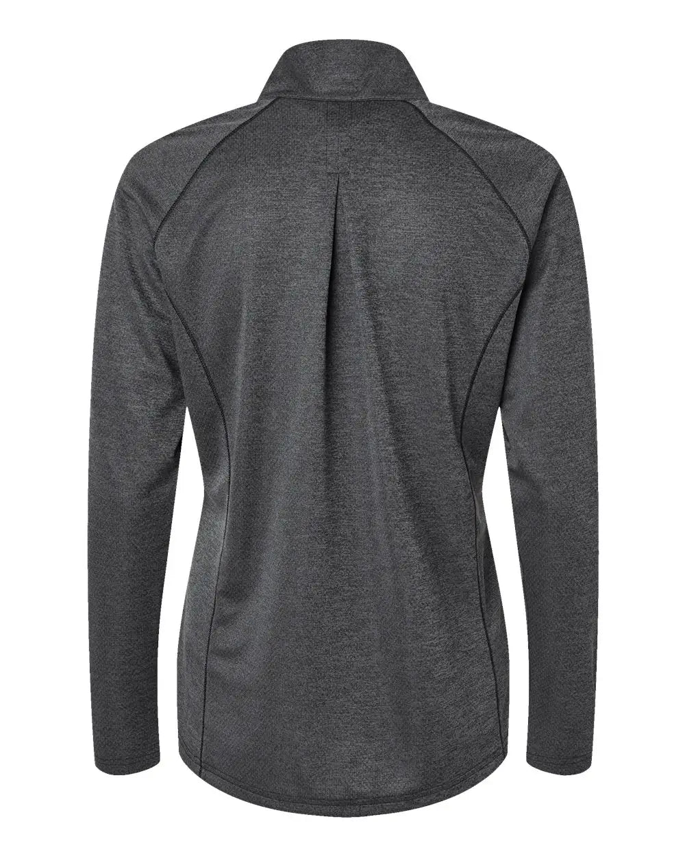 Adidas A594 Women’s Space Dyed Quarter-zip Pullover - Black Melange