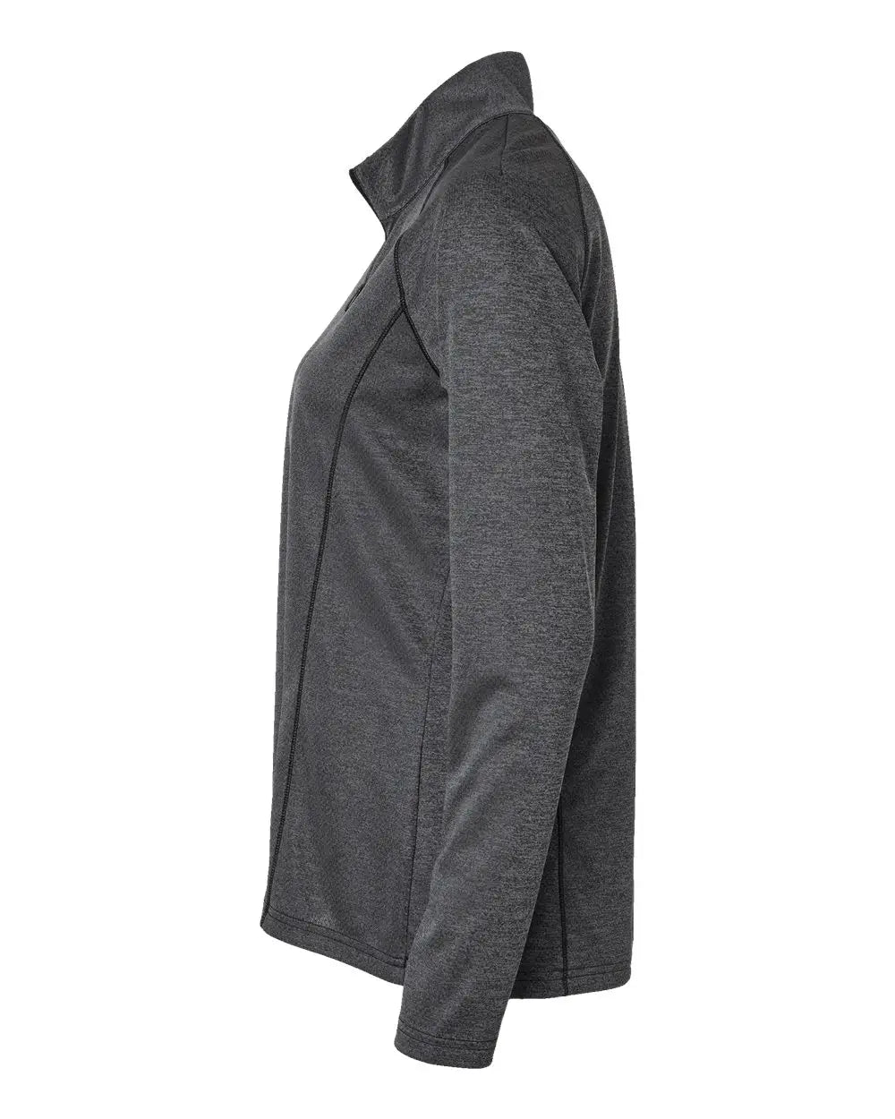 Adidas A594 Women’s Space Dyed Quarter-zip Pullover - Black Melange
