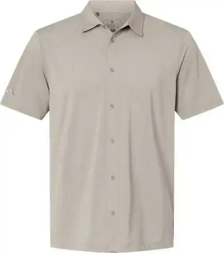 Adidas A595 Button Down Short Sleeve Shirt - Alumina