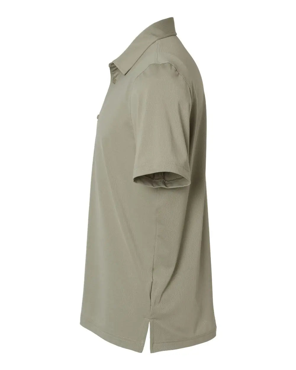 Adidas A595 Button Down Short Sleeve Shirt - Silver Pebble