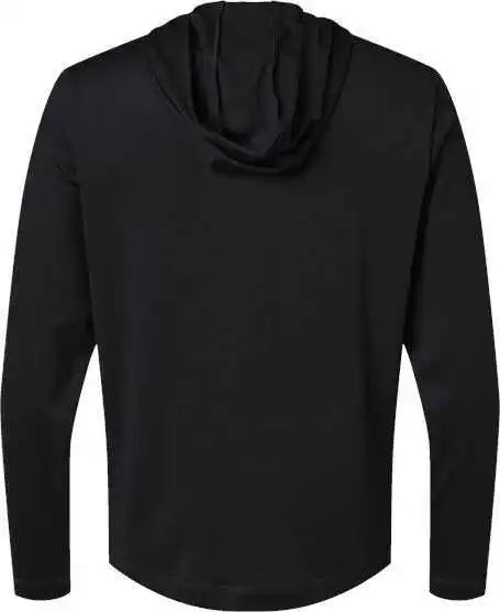 Adidas A596 Lightweight Performance Quarter-zip Hooded Pullover - Black