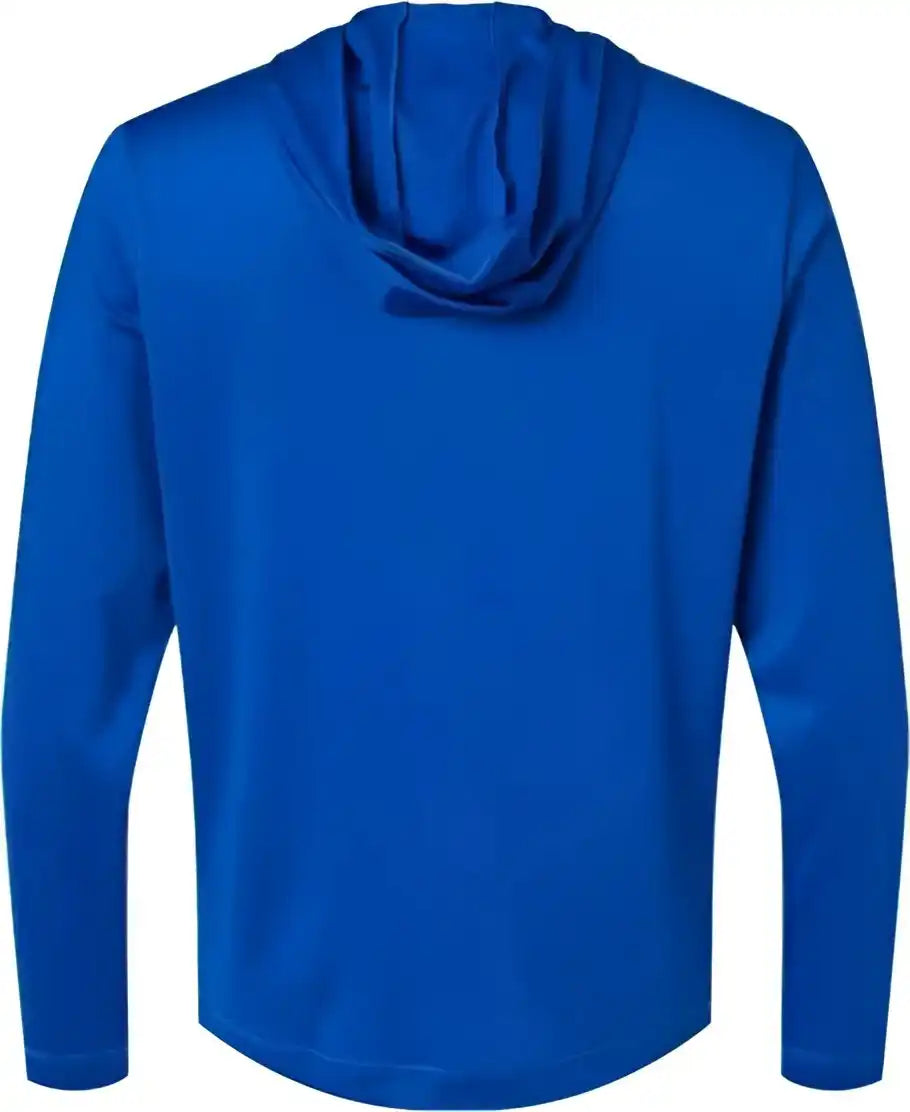 Adidas A596 Lightweight Performance Quarter Zip Hooded Pullover Collegiate Royal