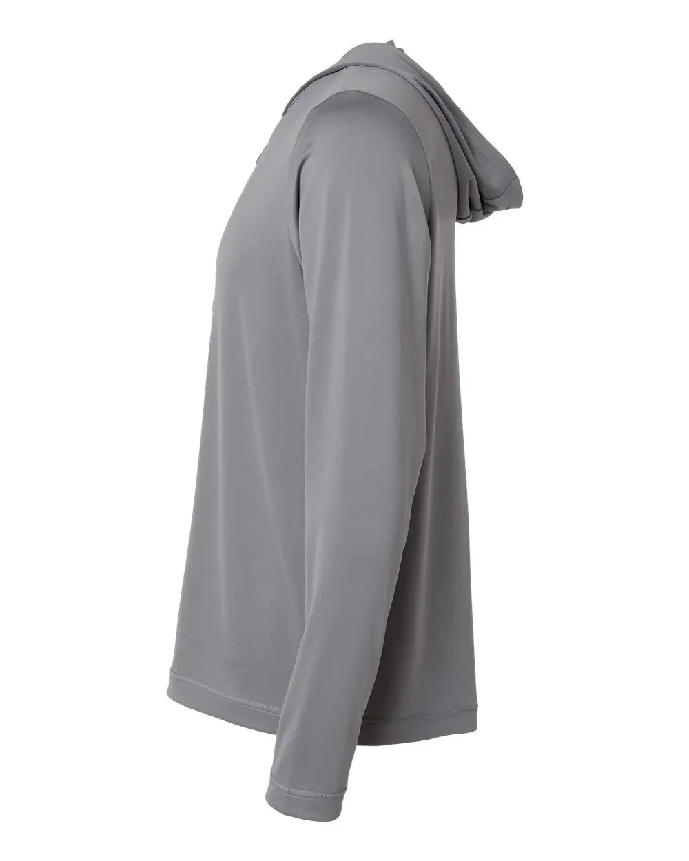 Adidas A596 Lightweight Performance Quarter-zip Hooded Pullover - Grey Three