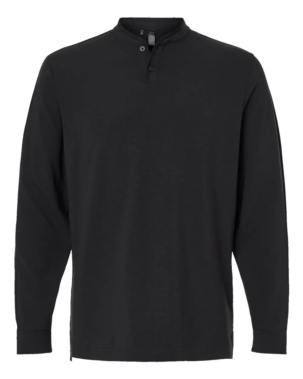 Adidas A597 Henley Long Sleeve T-shirt - Black - s