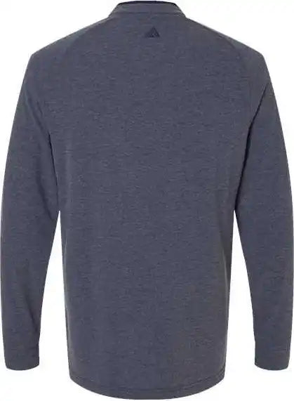Adidas A597 Henley Long Sleeve Tee Collegiate Navy Melange