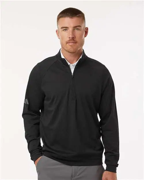 Adidas A598 Club Quarter-zip Pullover - Black
