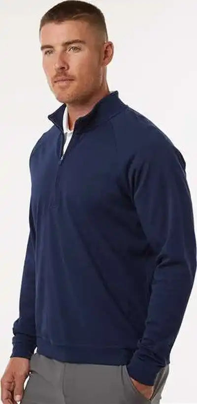 Adidas A598 Club Quarter-zip Pullover - Collegiate Navy