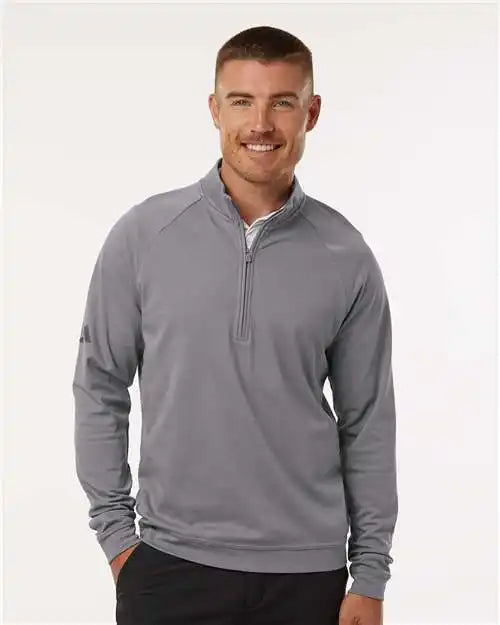 Adidas A598 Club Quarter-zip Pullover - Grey Three