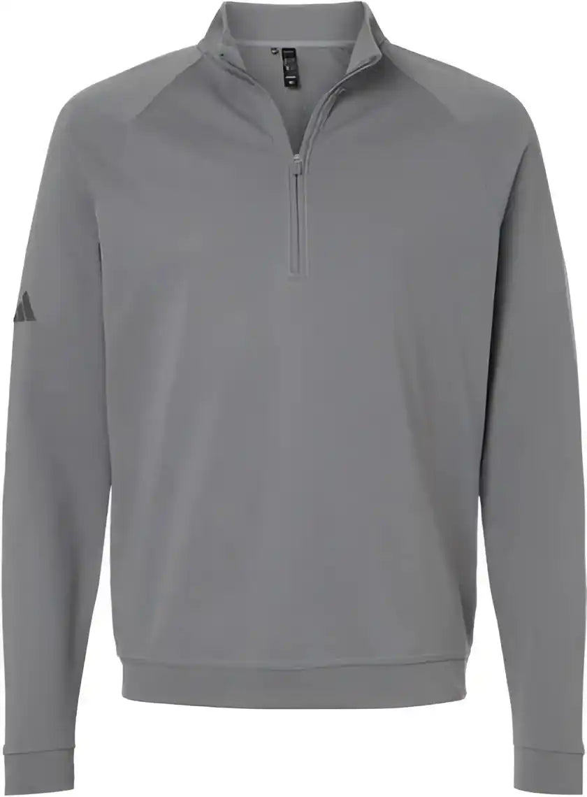 Adidas A598 Club Quarter Zip Pullover Grey Three