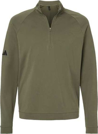 Adidas A598 Club Quarter-zip Pullover - Olive Strata