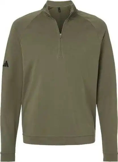Adidas A598 Club Quarter-zip Pullover - Olive Strata
